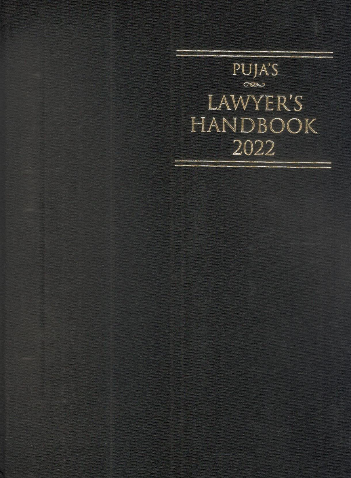 Puja’s Lawyer’s Handbook 2022 - Black Small Size Regular Hardbound
